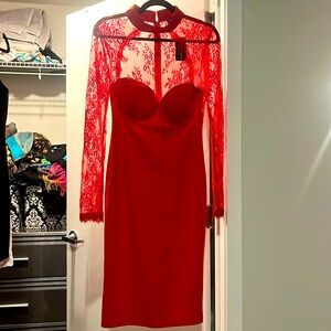 Red dress with tags